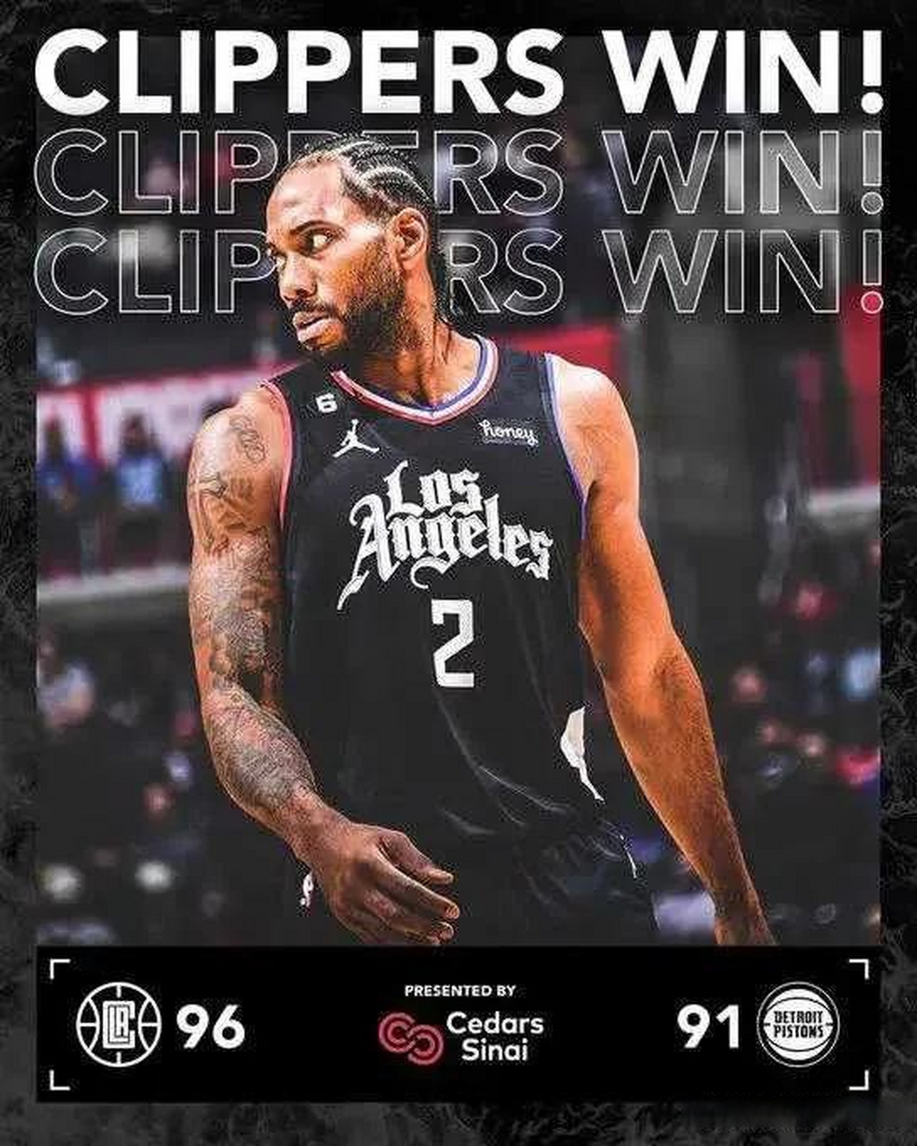 快船两胜马刺取得三连胜