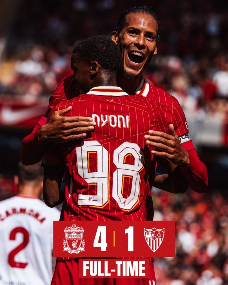 利物浦大胜诺维奇，取得四连胜